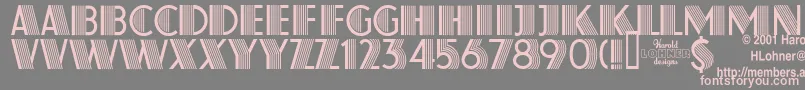 Farouk Font – Pink Fonts on Gray Background