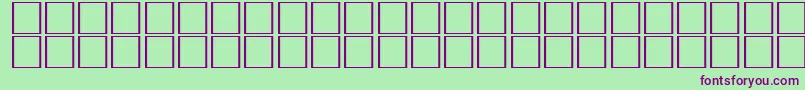 Шрифт MostlyRegular – фиолетовые шрифты на зелёном фоне