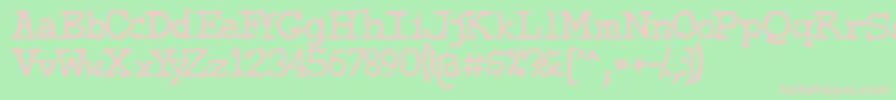 Sweeep Font – Pink Fonts on Green Background