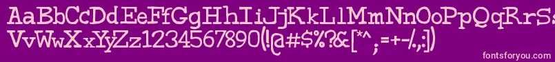 Sweeep Font – Pink Fonts on Purple Background