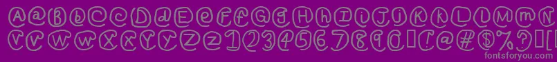 AtSignRegular Font – Gray Fonts on Purple Background