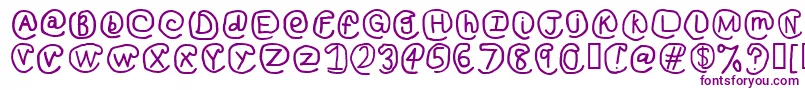 AtSignRegular Font – Purple Fonts on White Background