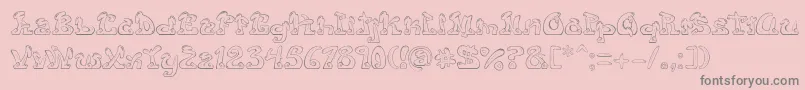 Eazy3 Font – Gray Fonts on Pink Background