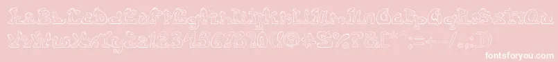 Eazy3 Font – White Fonts on Pink Background