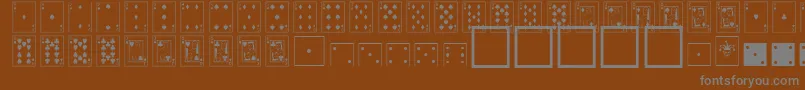 CardDealerNormal Font – Gray Fonts on Brown Background
