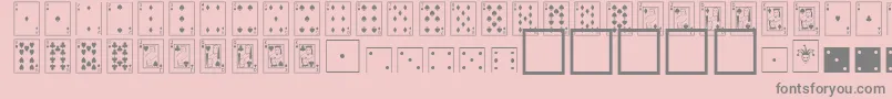 CardDealerNormal Font – Gray Fonts on Pink Background