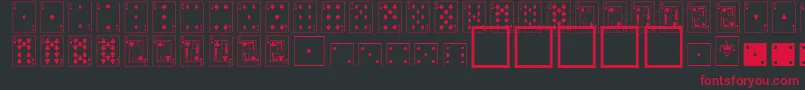 More about CardDealerNormal Font CardDealerNormal Font – Red Fonts on Black Background