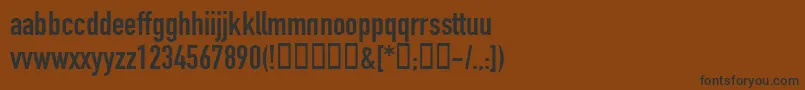 ReznorDownwardSpiral Font – Black Fonts on Brown Background