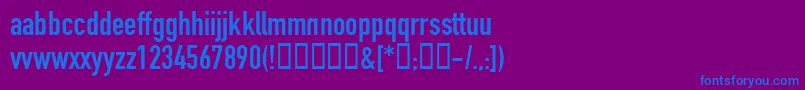 Weitere Informationen zur ReznorDownwardSpiral-Schriftart ReznorDownwardSpiral-Schriftart – Blaue Schriften auf violettem Hintergrund