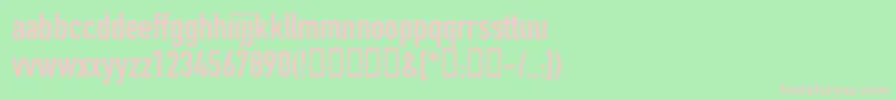 ReznorDownwardSpiral Font – Pink Fonts on Green Background