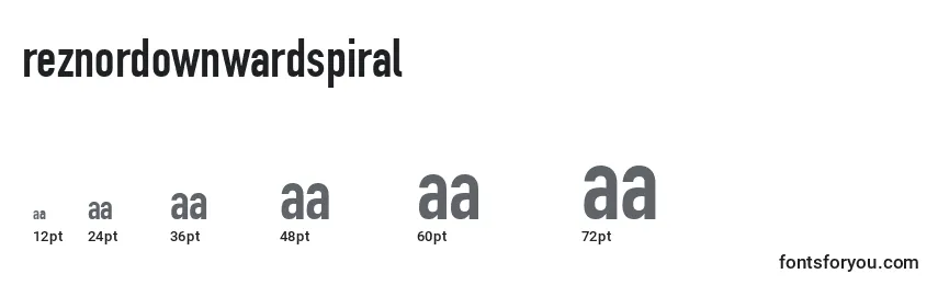 ReznorDownwardSpiral Font Sizes