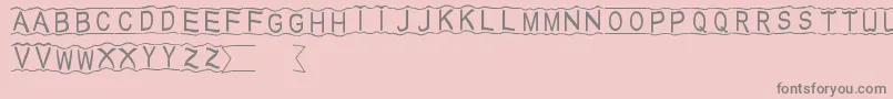 HalloDu Font – Gray Fonts on Pink Background