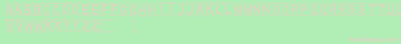 HalloDu Font – Pink Fonts on Green Background