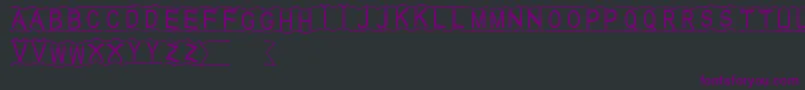 HalloDu Font – Purple Fonts on Black Background