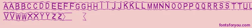 HalloDu Font – Purple Fonts on Pink Background