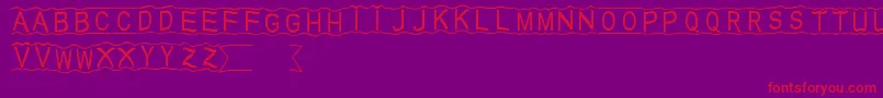 HalloDu Font – Red Fonts on Purple Background