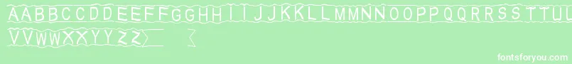 HalloDu Font – White Fonts on Green Background