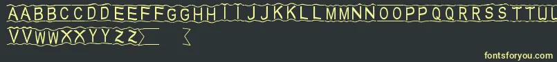 HalloDu Font – Yellow Fonts on Black Background