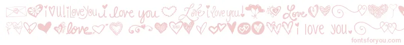 Kg Heart Doodles Font – Pink Fonts