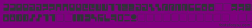 Tau Font – Black Fonts on Purple Background