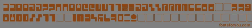 Tau Font – Brown Fonts on Gray Background