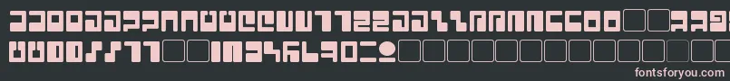 Tau Font – Pink Fonts on Black Background