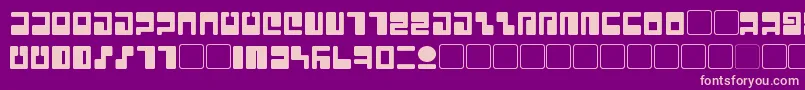 Tau Font – Pink Fonts on Purple Background