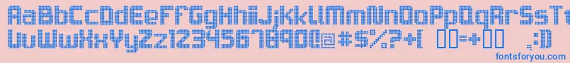 Sam5c27trg Font – Blue Fonts on Pink Background