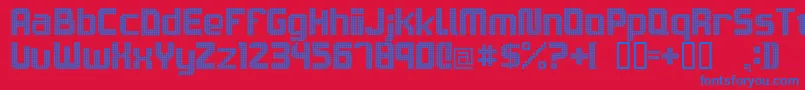 Sam5c27trg Font – Blue Fonts on Red Background