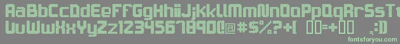Lisätietoja Sam5c27trg-fontista Sam5c27trg-fontti – vihreät fontit harmaalla taustalla
