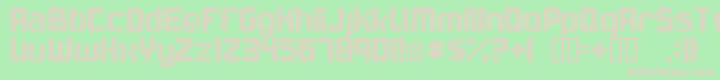 Sam5c27trg Font – Pink Fonts on Green Background