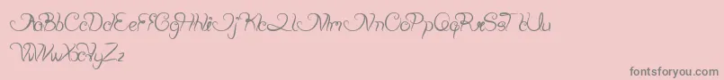 More about PlantingAndSeeding Font PlantingAndSeeding Font – Gray Fonts on Pink Background