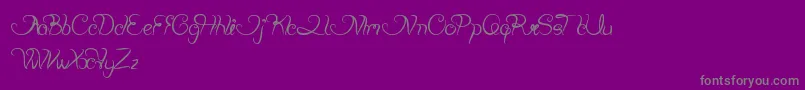 PlantingAndSeeding Font – Gray Fonts on Purple Background