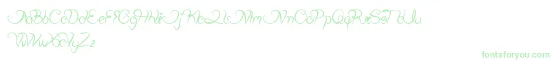 PlantingAndSeeding Font – Green Fonts on White Background