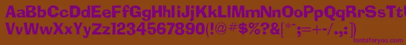 AdimesdbNormal Font – Purple Fonts on Brown Background