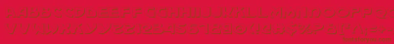 MachiavelliShadow Font – Brown Fonts on Red Background