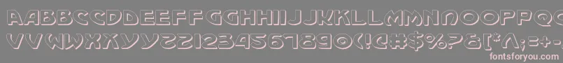 MachiavelliShadow Font – Pink Fonts on Gray Background
