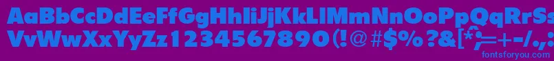 FlipperBoldDb Font – Blue Fonts on Purple Background