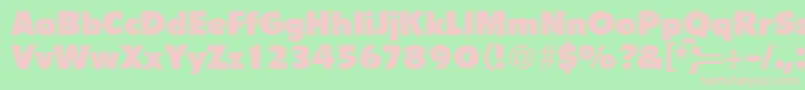 FlipperBoldDb Font – Pink Fonts on Green Background