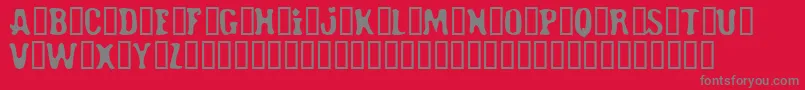 RoadHoe Font – Gray Fonts on Red Background