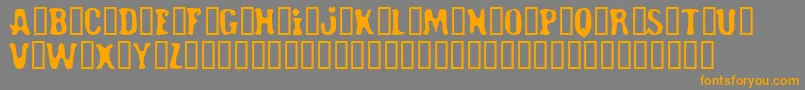 RoadHoe Font – Orange Fonts on Gray Background