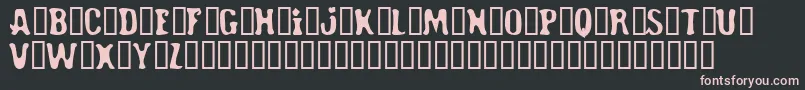 RoadHoe Font – Pink Fonts on Black Background