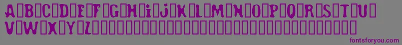 RoadHoe Font – Purple Fonts on Gray Background