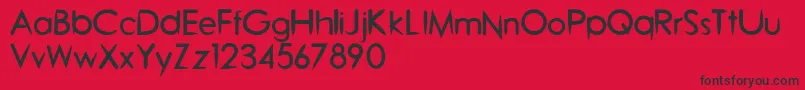 BlossomOtf Font – Black Fonts on Red Background
