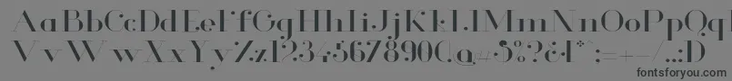 GlamorLightextended Font – Black Fonts on Gray Background