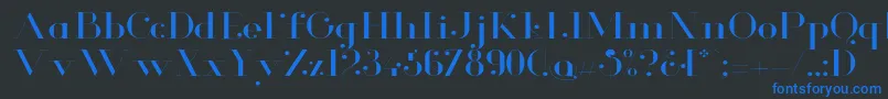 fuente GlamorLightextended – Fuentes Azules Sobre Fondo Negro