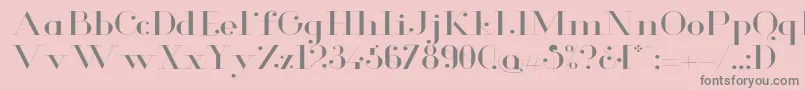 Шрифт GlamorLightextended – серые шрифты на розовом фоне