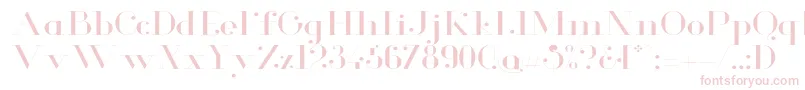 GlamorLightextended Font – Pink Fonts on White Background