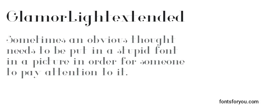 GlamorLightextended (104475) Font