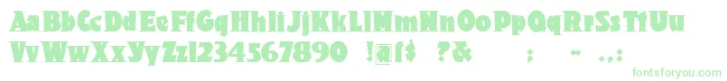 Onkochsroots Font – Green Fonts on White Background